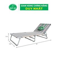 GHẾ - GIƯỜNG XẾP  DUY LỢI THÉP CỠ ĐẠI TẶNG 10 MÓC ÁO KÉP NHỰA CAO CẤP DUY LỢI