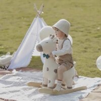 Ghế gỗ bập bênh trẻ em cao cấp | Baby Rocking Chair