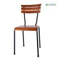 Ghế Gỗ Chân Sắt Cao Sơn Tĩnh Điện Xếp Chồng Kite 01