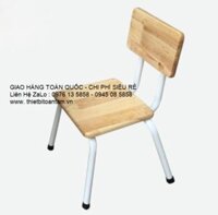 Ghế gỗ chân sắt cho trẻ nhỏ, Ghế gỗ chân sắt cho bé ngồi ăn