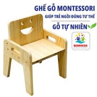 Ghế Gỗ Cho Bé Từ 2 Đến 6 Tuổi Ngồi Đúng Tư Thế, Ghế Gỗ Cho Bé Ngồi Học, Ghế Ngồi Ăn Dặm, Ghế Gỗ Mầm Non Montessori