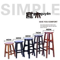 Ghế Gỗ Đặc Ghế Quầy Bar Ghế Cao Ghế Đơn Giản Gia Dụng Ghế Quầy Bar Ghế Quầy Bar Ghế Quầy Bar Gỗ Đặc Ghế Đẩu Tròn