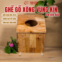 Ghế Gỗ Ngồi Xông Vùng Kín MOM SHIN, Phụ Kiện Cho Mẹ, Ở Cữ Sau Sinh, Xông Hơ Phụ Khoa, Shop Mẹ Thảo