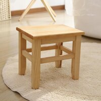 Ghế gỗ rắn Ghế gỗ nhỏ Ghế thấp/ghế gỗ rắn Ghế trẻ em Ghế người lớn Ghế vuông nhỏ