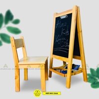 Ghế Gỗ Tự Nhiên Có Tựa Lưng Cho Bé Montessori Ghế Học Sinh