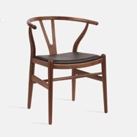 Ghế gỗ Wishbone nệm simili ghế ăn bằng gỗ cho khách sạn