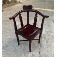 Ghế góc trơn ghế cà phê gỗ gõ ghế chụp ảnh góc . KT 42x42 cao 80