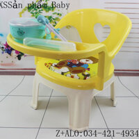 Ghế Gọi Cho Bé Có Khay Ăn, Ghế Ăn Bằng Nhựa Trẻ Em, Đồ Ăn Gia Dụng, Hoạt Hình Dễ Thương