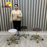 Ghế Gội Đầu Chân Bánh Xe Vàng Nhện Mẫu Tròn Xoắn Sang Chảnh (Ảnh Thật Và Video)