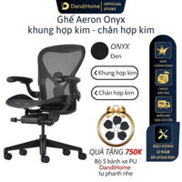 Ghế Herman Miller Aeron Màu Onyx Chân Hợp Kim
