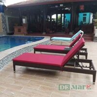 Ghế Hồ Bơi Nhựa Giả Mây MT463 ,Tắm nắng thư giãn đúng chất