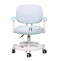 Ghế học bài học sinh tiểu học nệm lưới tay xếp gọn Ghế xoay cho bé cấp 1 ngồi học đúng tư thế CE1013-M - Màu xanh