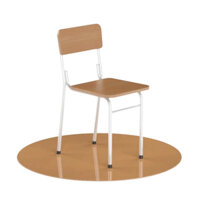 Ghế Học Sinh - Ghế Sinh Viên - Thiết Kế Tiêu Chuẩn Ngồi Học - Chống Gù Lưng - Màu trắng