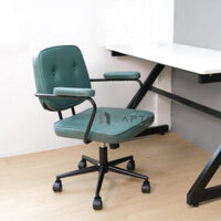 Ghế học sinh tăng giảm chiều cao có tay tựa Ghế xoay ngồi bàn học bài cho bé nệm dày êm HCM CE1012-P - màu xanh