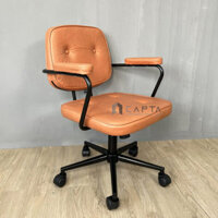 Ghế học sinh tăng giảm chiều cao có tay tựa Ghế xoay ngồi bàn học bài cho bé nệm dày êm HCM CE1012-P - MÀU NÂU