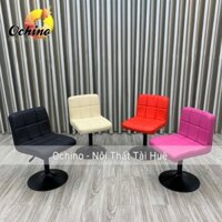 Ghế HỌc Sinh Xoay 360 độ Mẫu Inox Vịn Không Tay 39-54cm (Ảnh Thật Shop Chụp)