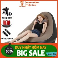 Ghế hơi -Ghế hơi tựa lưng cao cấp êm ái dùng cho cả gia đình thư giãn tặng kèm bơm hơi tiện lợi. TỔNG KHO LINH CÁ