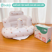 Ghế hơi tập ngồi cho bé, ghế phao tập ngồi cho bé từ 4 tháng tuổi 9BABY mẫu Tuylip