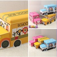 Ghế hộp đựng đồ hình xe dễ thương