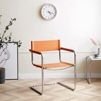 Ghế inox bọc da yên cao cấp trang trí studio phòng làm việc thư giãn 2023