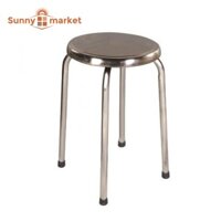 Ghế inox cao cấp mặt trơn, chắc chắn, đẹp, dễ xếp gọn