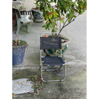 GHẾ INOX LƯỚI LƯNG THẤP CAFE, ghế xếp gấp gọn, ghế cafe gấp gọn, ghế xếp cafe, ghế câu cá, ghế cafe