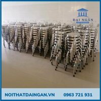 Ghế inox tròn cao 40 cm