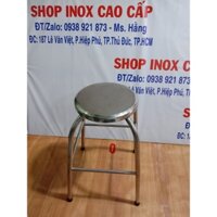 Ghế Inox Tròn Cao 60cm