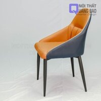 Ghế Kaylin 162 Lưng Nệm Bọc Vải Da Simili Cao Cấp, Chân Sắt Sơn Tĩnh Điện (QB-NT-GCF11)