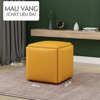 Ghế khối Rubik, đôn ghế sofa gấp gọn 5 Trong 1 có Bánh Xe Di Chuyển