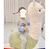 Ghế Lạc Đà Alpaca Chân Bánh Xe Siêu Cấp Đáng Yêu Cho Trẻ Em