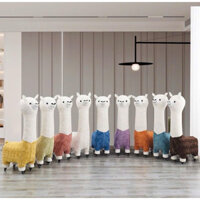 ghế lạc đà alpaca có bánh xe cho trẻ em, đồ decor phòng khách Misa kids