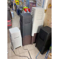 ghế lùn đan mây combo5,ghế đẩu cao giả mây combo10,ghế nhựa lùn