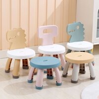 Ghế lưng cho bé Ghế nhựa trẻ em Chống trượt Gia dụng dày dặn Mẫu giáo Bé Phim hoạt hình Băng ghế nhỏ dễ thương