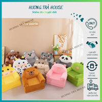 Ghế lười bông hình thú 3 tầng cho bé
