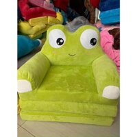 Ghế lười cho bé 3 tấng sofa nệm hình Ếch Xanh kích thước 50x120cm