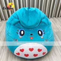 Ghế Lười Dáng Lê Siêu To Size XL, Ghế Hạt Xốp Hình Thú Đáng Yêu Kèm Xốp