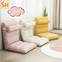 Ghế lười gấp tatami vải lanh thư giãn BA2078