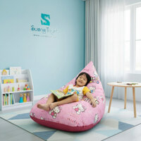 Ghế Lười Hạt Xốp Mẫu Hoạt Hình Kitty-GL019