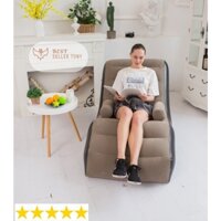 Ghế lười hơi Sofa Hình chữ S - Giường thư giãn bơm hợi tiện dụng💎 kèm bơm điện💎