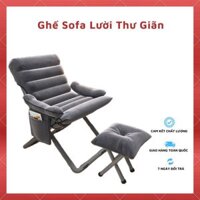 Ghế Lười Sofa Tựa Lưng Gác Chân, Ghế Đọc Sách Thư Giãn, Ngồi Ban Công, Trang Trí Homestay
