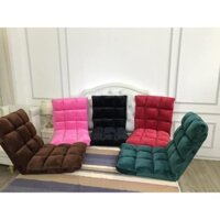 Ghế Lười Tatami - Ghế Tựa Lưng Ngồi Bệt Nhật Bản Cao Cấp chỉnh 5 cấp độ - nhung bông mềm mại êm ái