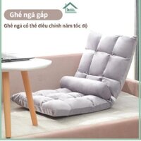 Ghế Lười Tatami ,Ghế Tựa Lưng Ngồi Bệt,Chất Liệu Vỏ Ngoài Nhung Lạnh Bản Tạo Cảm Giác Mềm Mại Sofa Lười Có Thể Gập Lại