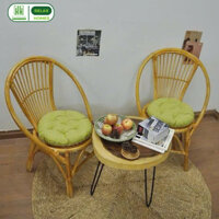 Ghế lười thư giãn cao cấp mây con sò HH RELAX HOMES_GROUP, decor homestay ban công, phòng khách