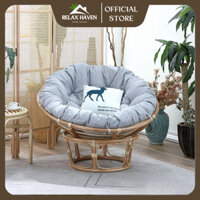 Ghế Lười Thư Giãn Papasan 100% Mây Tự Nhiên Dành Cho Mẹ Bầu, Nằm Thư Giãn, Đọc Sách - RELAX HAVEN ĐN