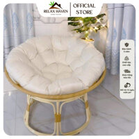 Ghế Lười Thư Giãn Papasan 1M2 Giả mây Relax Haven HCM Dành cho mẹ bầu nằm thư giãn đọc sách, xem tivi