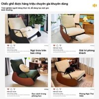 Ghế Lười Tựa Lưng Bập Bênh Cong Ghế Tựa Cho Người Lớn Sofa Ban Công Phòng Ngủ Gia Dụng Phòng Khách Bà Bầu
