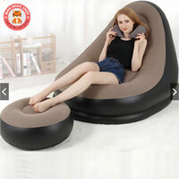 Ghế Lười Tựa Lưng Bơm Hơi Bọc Nhung Mềm Mại Kiểu Dáng Hàn Quốc,Ghế Sofa Bơm Hơi Tạo Cảm Giác Thoải Mái Chất Liệu Cao Cấp
