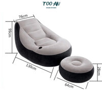 Ghế Lười Tựa Lưng Bơm Hơi Kiểu Dáng Hàn Quốc,Ghế Lười Bơm Hơi Loại Cao Cấp Êm Aí, Ghế Sofa Hơi cao cấp