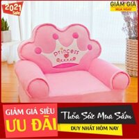 [Ghế lười]Ghế lười hình thú,sofa giường cho bé(vương miện hồng)